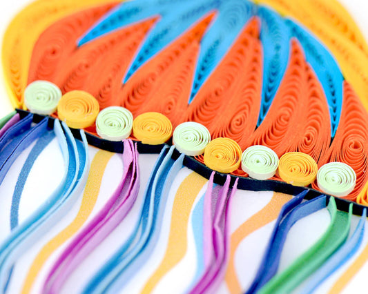 Quilled Greeting Card, "Jellyfish"
