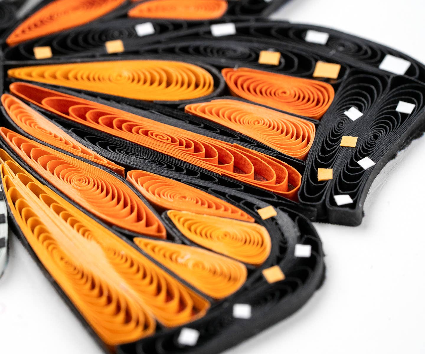 Quilled Greeting Card, "Monarch Milkweed Butterfly"