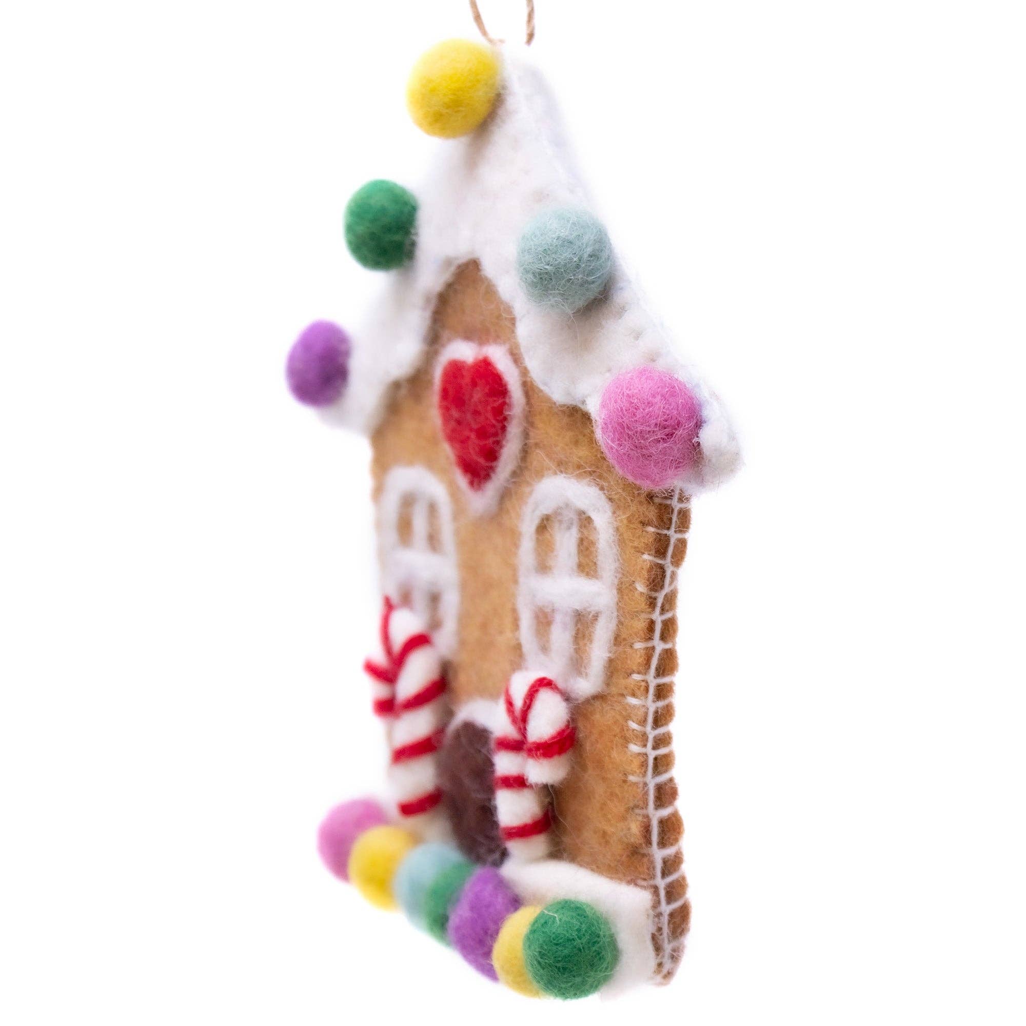 Gingerbread House Felt Ornament
