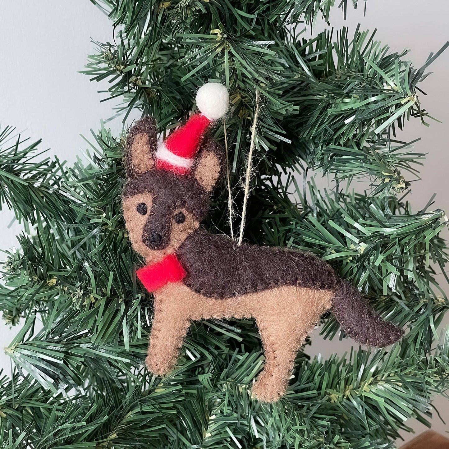 German Shepherd Felt Ornament