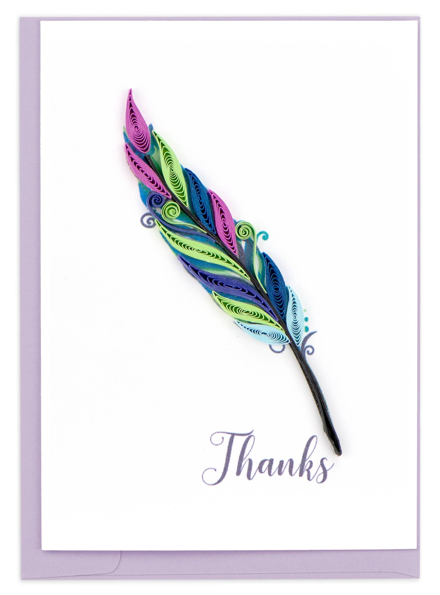 Quilled Gift Enclosure, "Thanks Quill"
