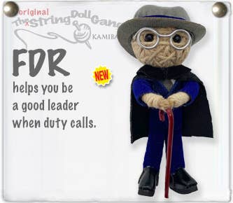 Keychain String Doll, "FDR"