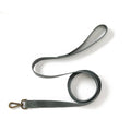 Mist Gray Leather Pet Leash