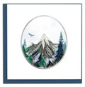 Quilled Greeting Card, "Mountain Landscape"