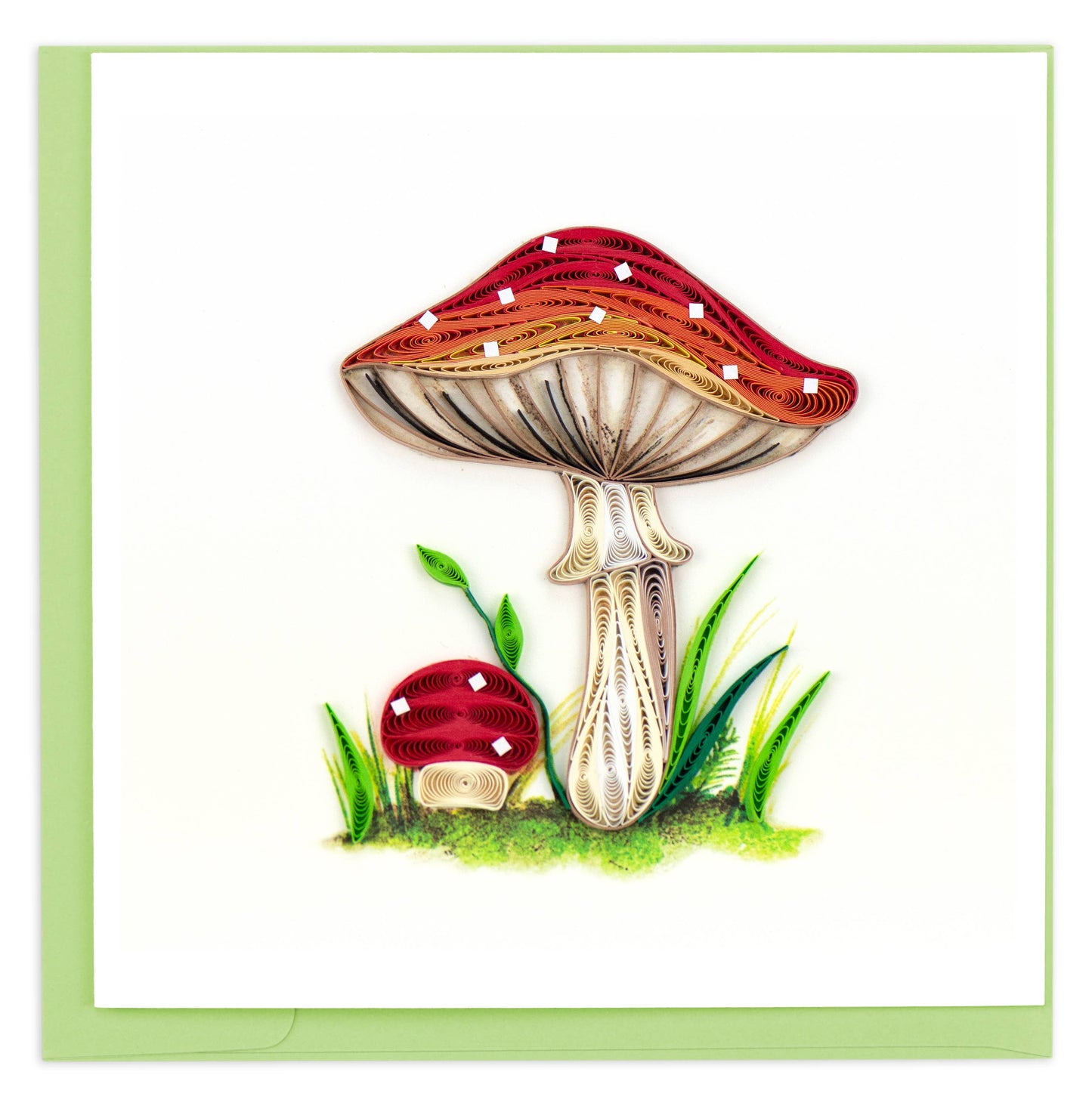 Quilled Greeting Card, "Wild Mushroom"
