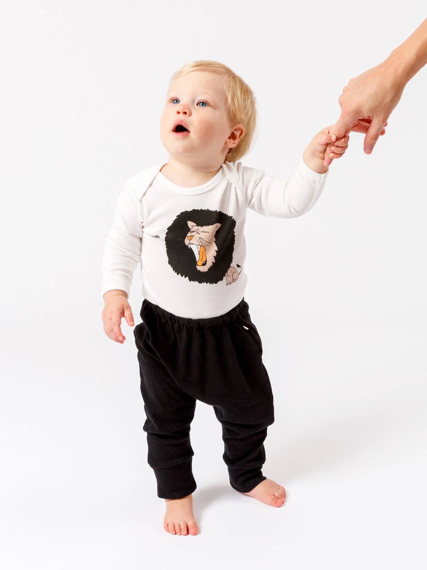 Organic Graphic Bodysuit, "Roar Lion"