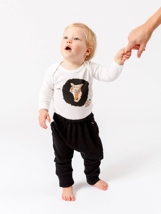 Organic Graphic Bodysuit, "Roar Lion"