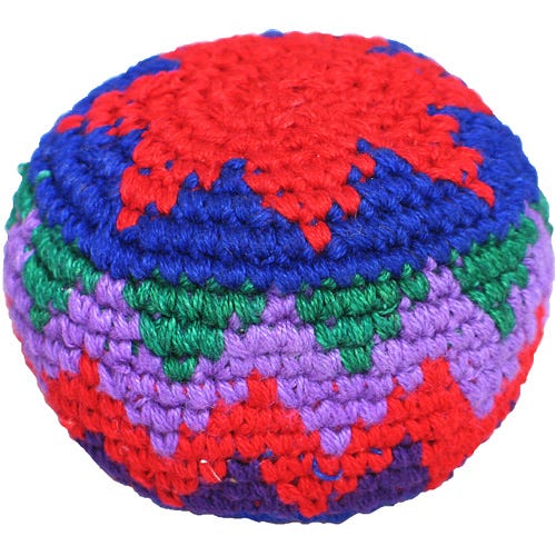 Hackey sack crochet cttn 2D