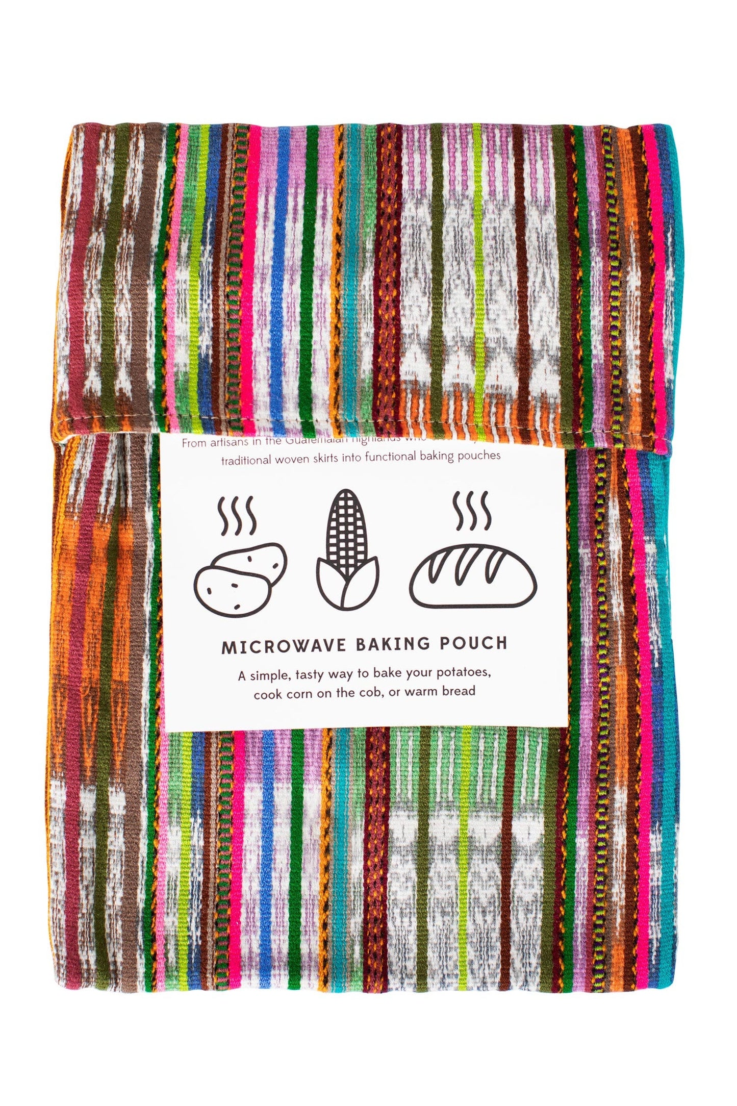 Pouch f/microwave cooking M/2 cotton 11Lx8W asst