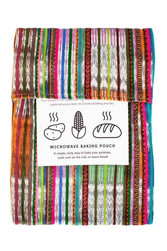 Pouch f/microwave cooking M/2 cotton 11Lx8W asst