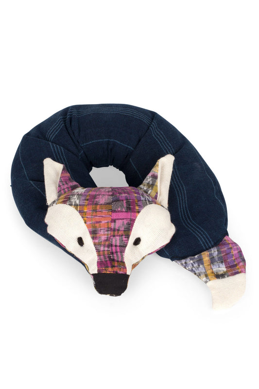 Pillow neck fox cttn/rice 26L blue