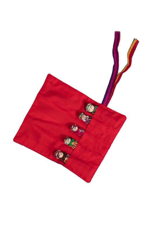 Dolls worry family set/5 M/3 cotton 2.5H asst