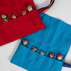 Dolls worry family set/5 M/3 cotton 2.5H asst