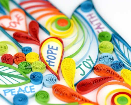 Quilled Greeting Card, "Hamsa Hand"