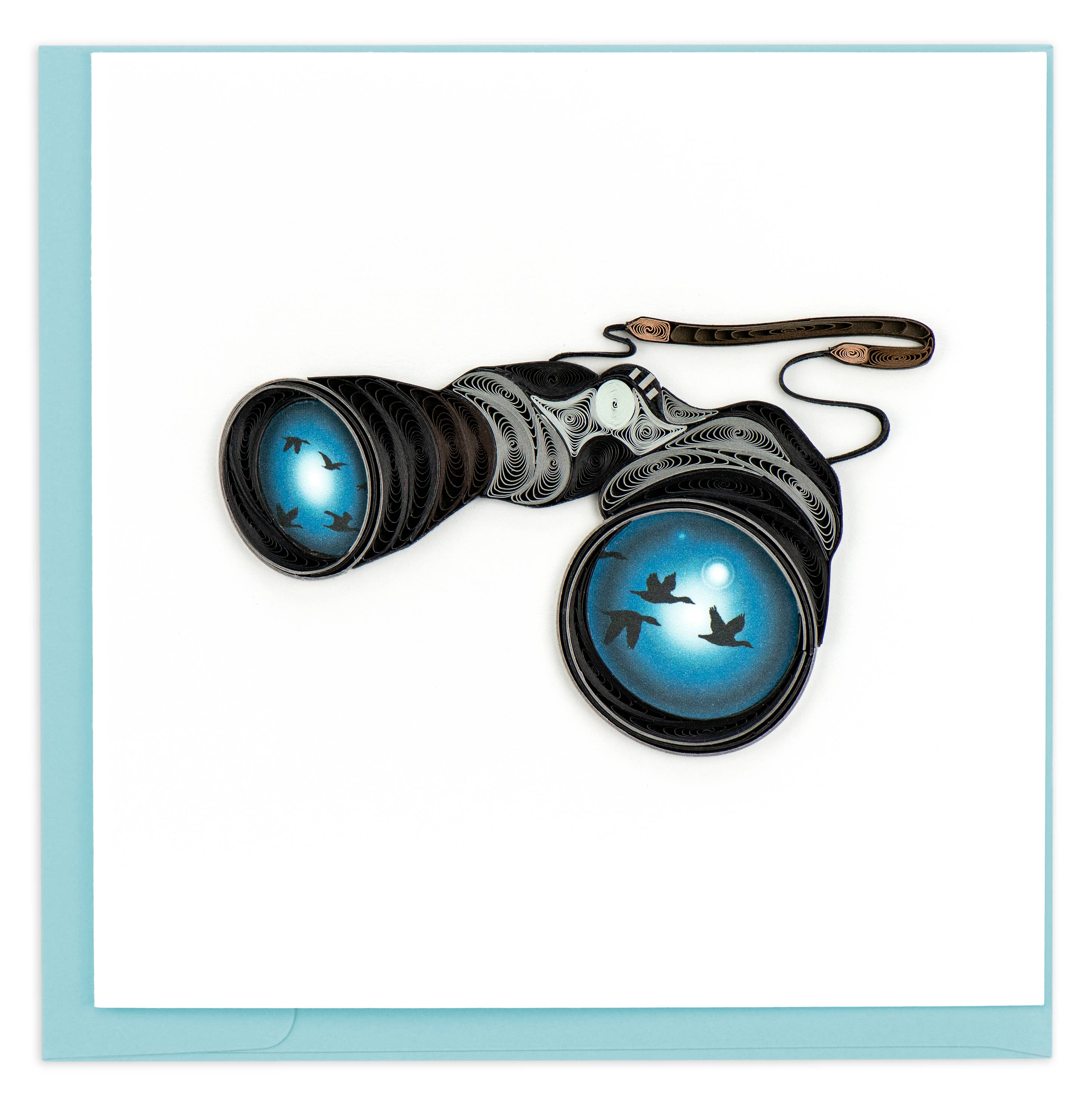 Quilled Greeting Card, "Bird Watching"