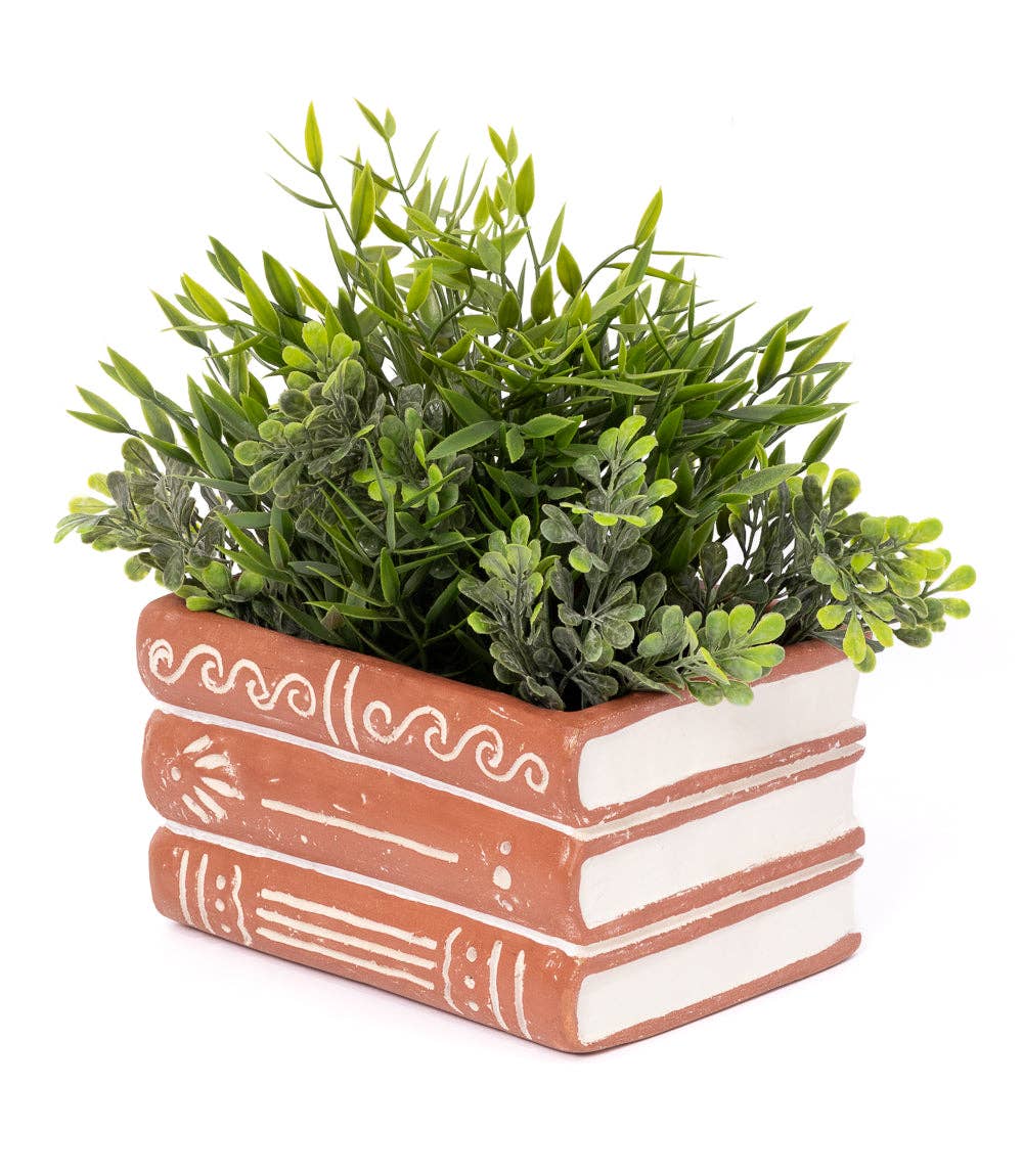 Terracotta Books Planter