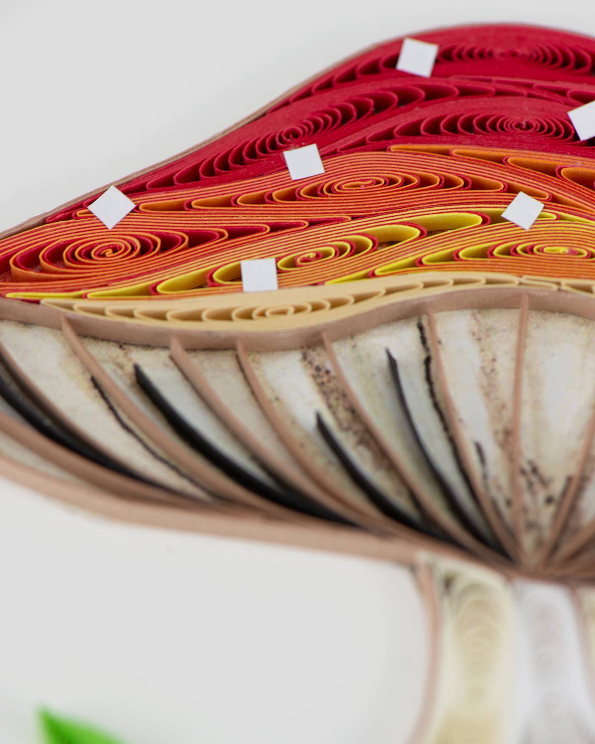Quilled Greeting Card, "Wild Mushroom"