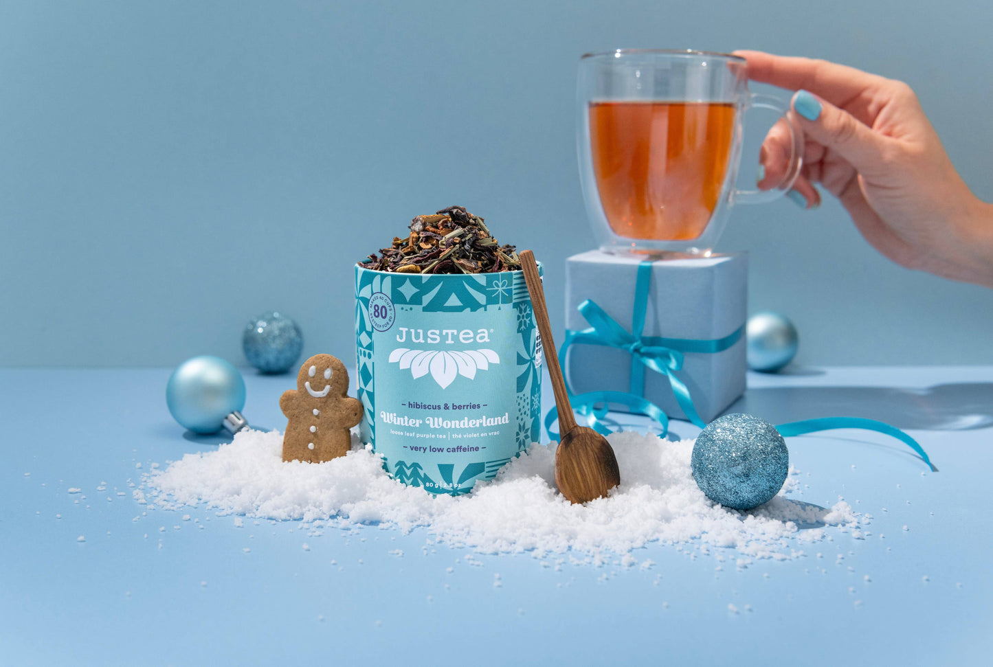 Looseleaf Tea w/Spoon, "Winter Wonderland"
