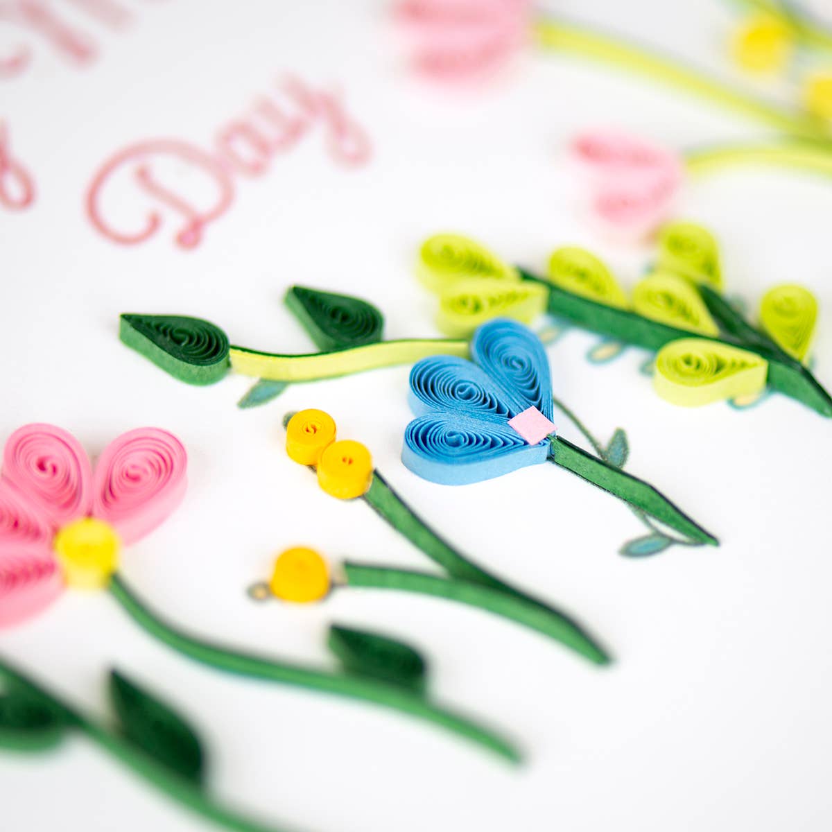 Quilled Greeting Card, "Wildflower Mother’s Day"