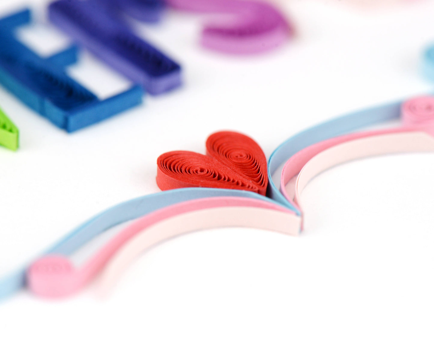 Quilled Greeting Card, "Happy Anniversary"