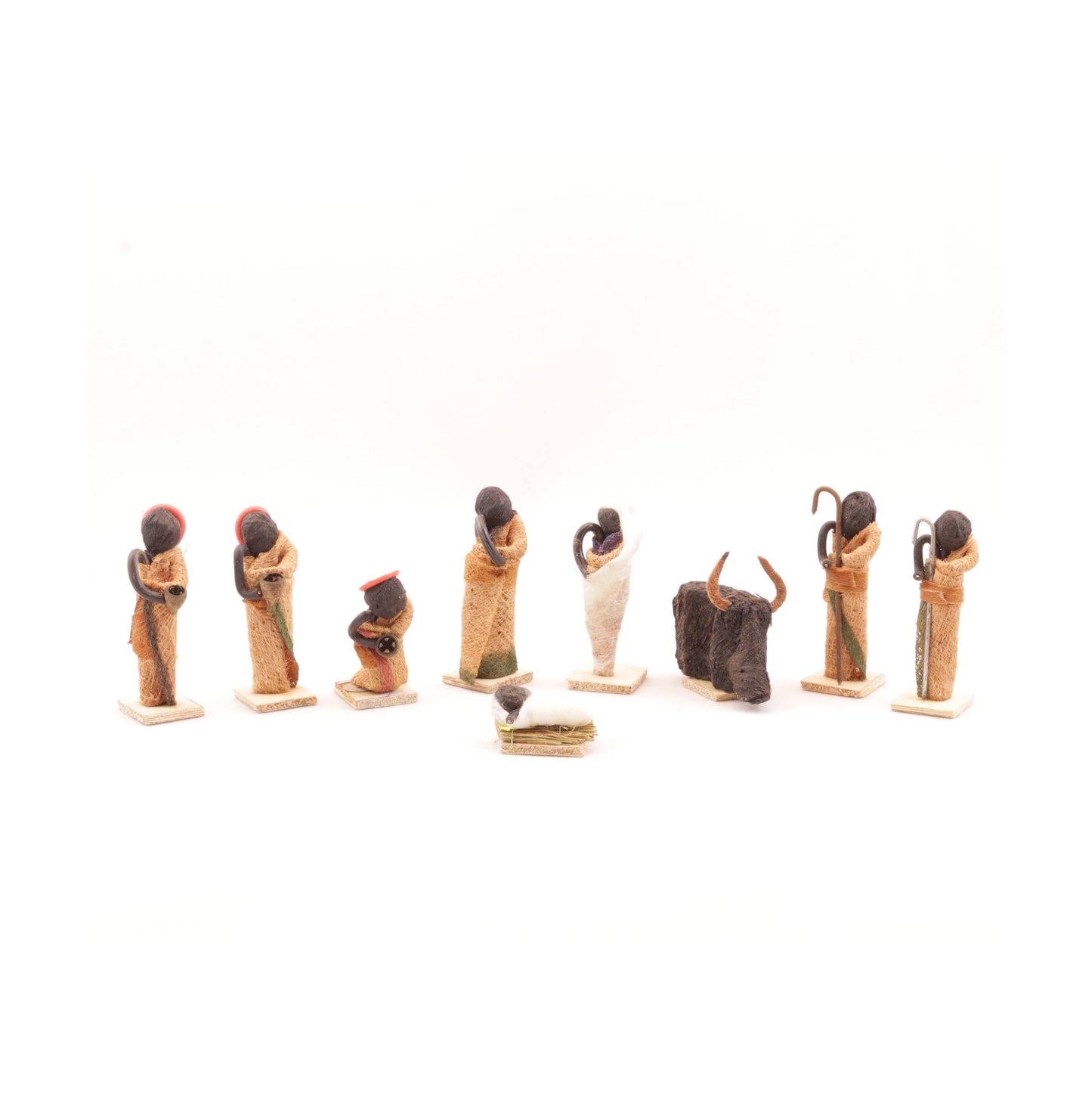 Bark Cloth Figurine Nativity