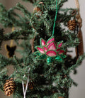 Plush Lotus Beaded Ornament