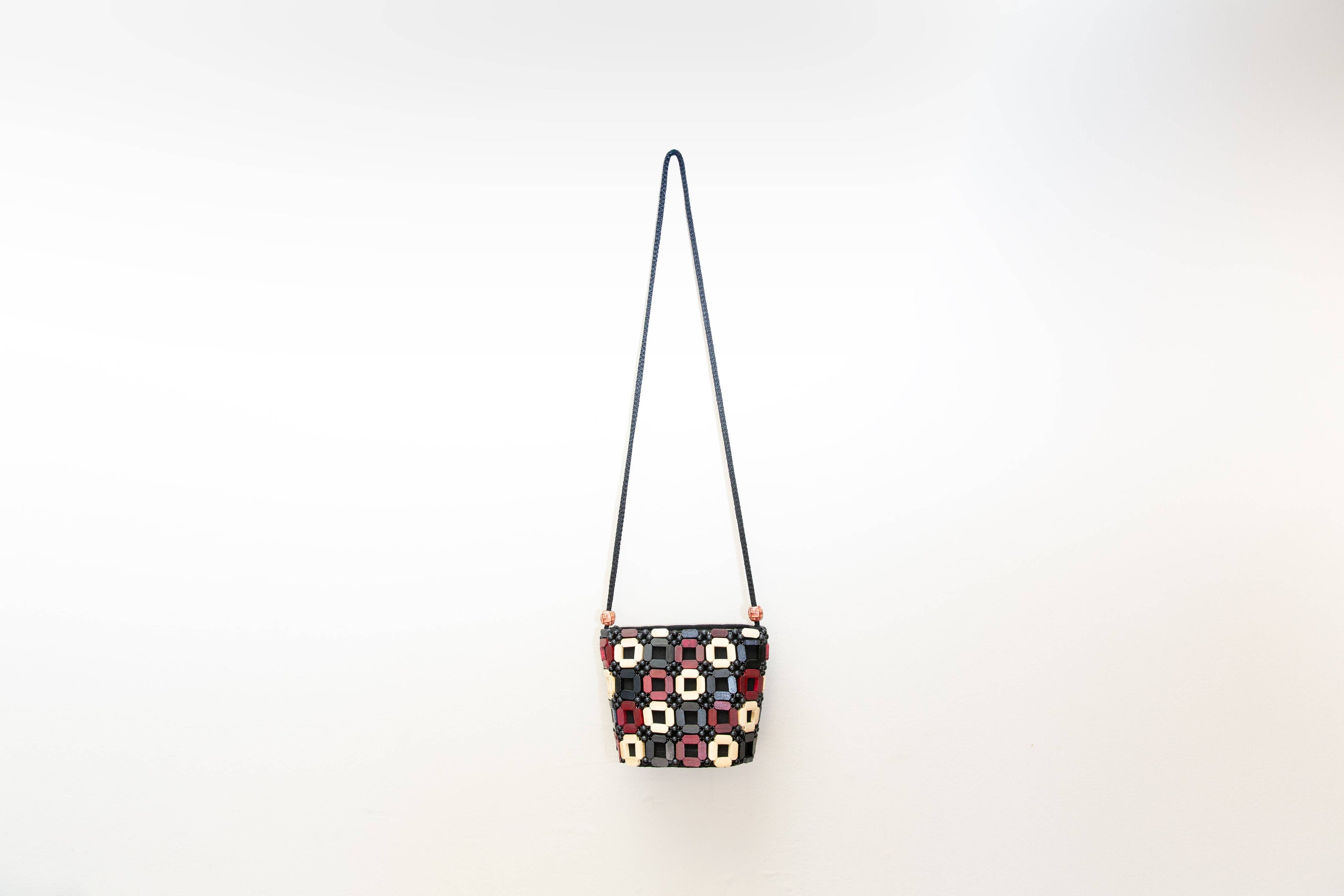 Purse, Wooden Square Crossbody