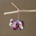 Pink Elephant Wool Ornament