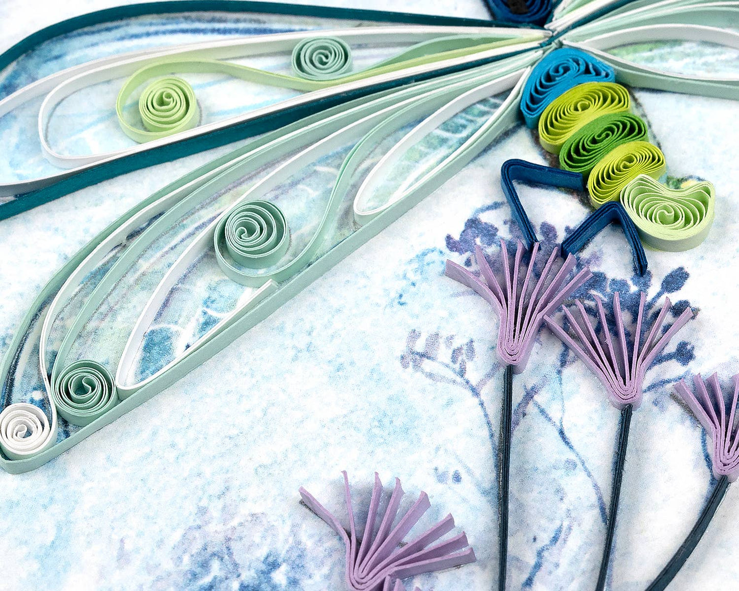 Quilled Greeting Card, "Emperor Dragonfly"