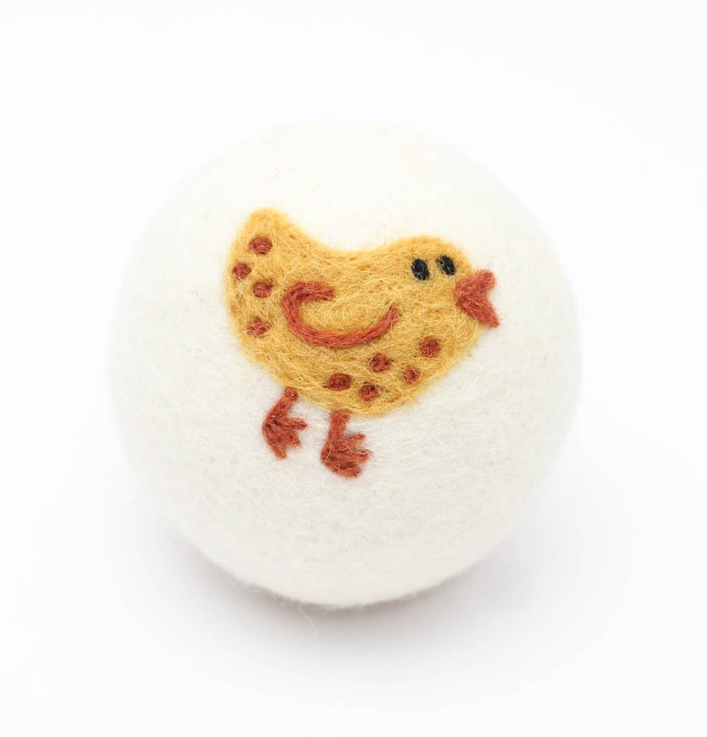 Eco Wool Dryer Balls, "Birds"