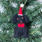 Black Labrador Felt Ornament