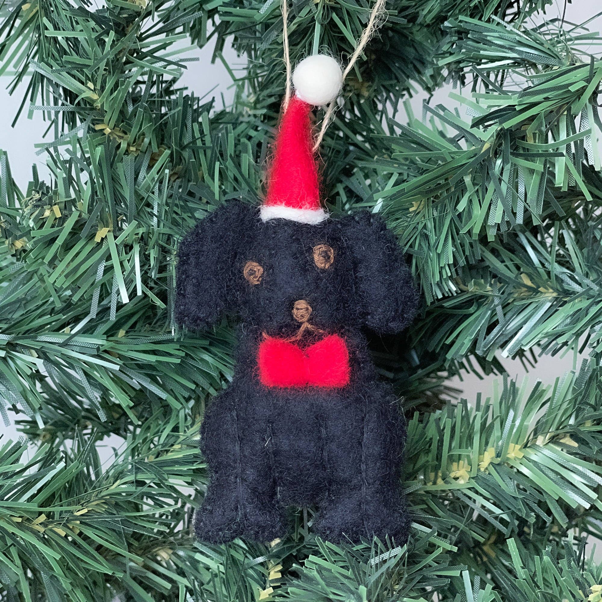Black Labrador Felt Ornament