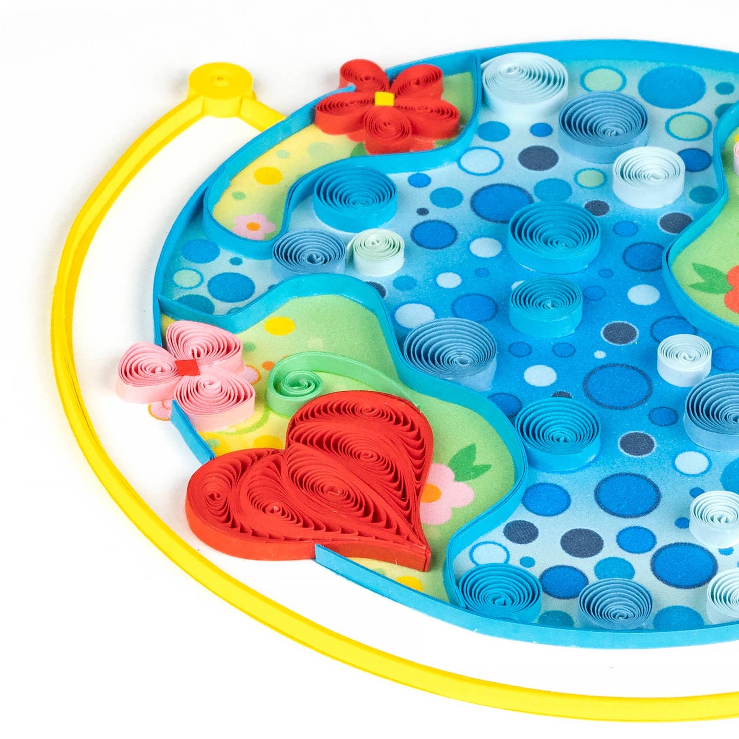 Quilled Greeting Card, "Floral Globe"