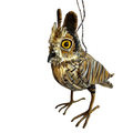 Great Horned Owl Woven Ornament
