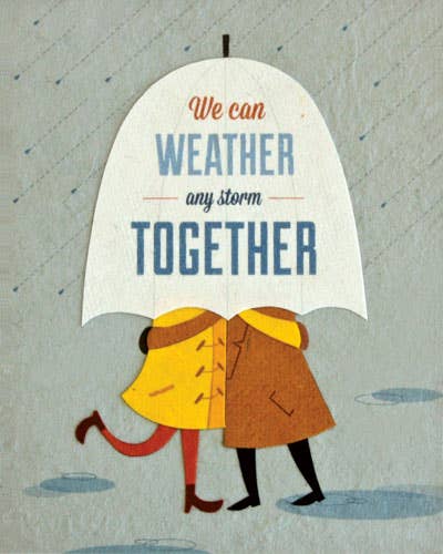Recycled Paper Cards, "Weather Any Storm"