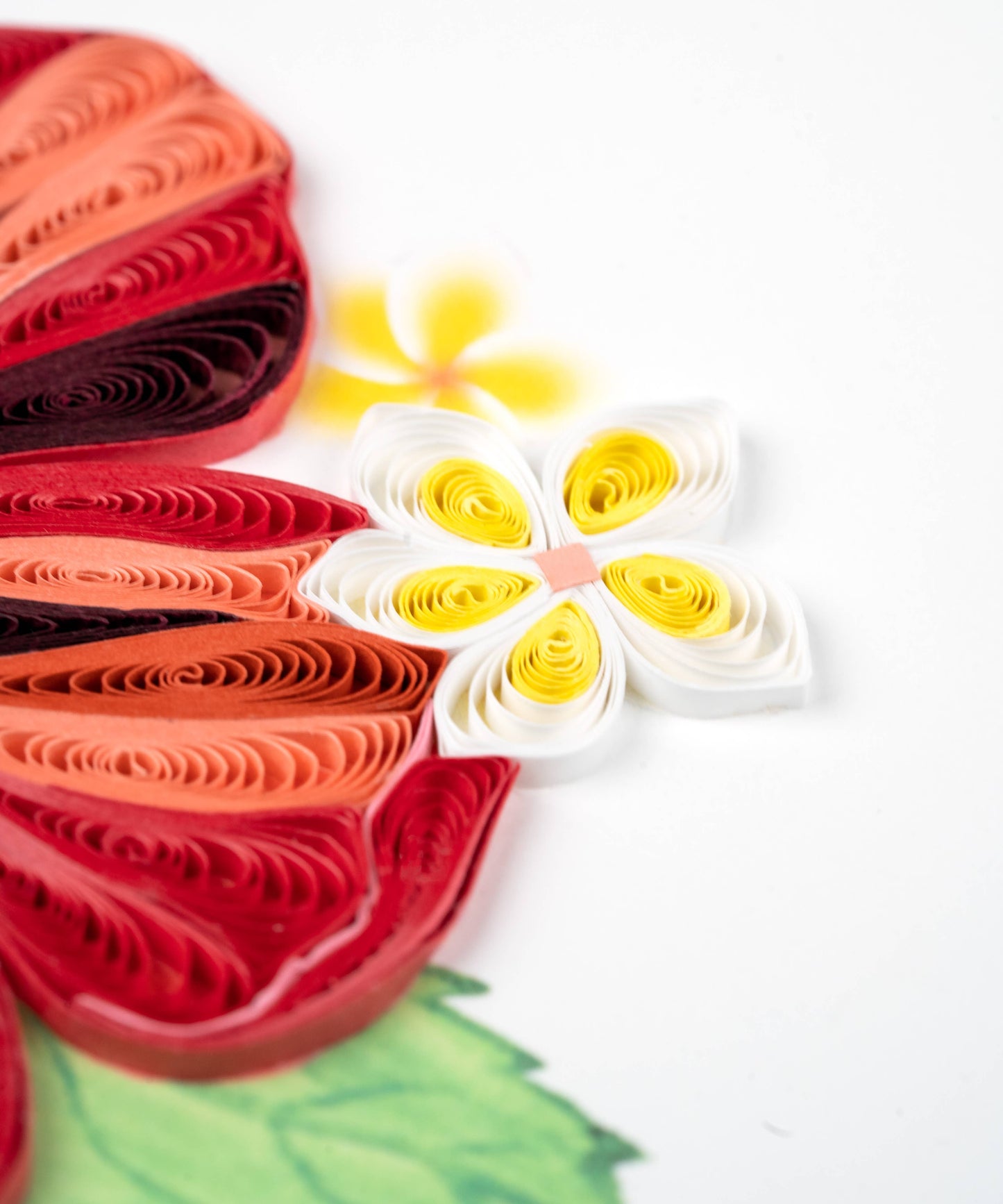 Quilled Greeting Card, "Hibiscus"