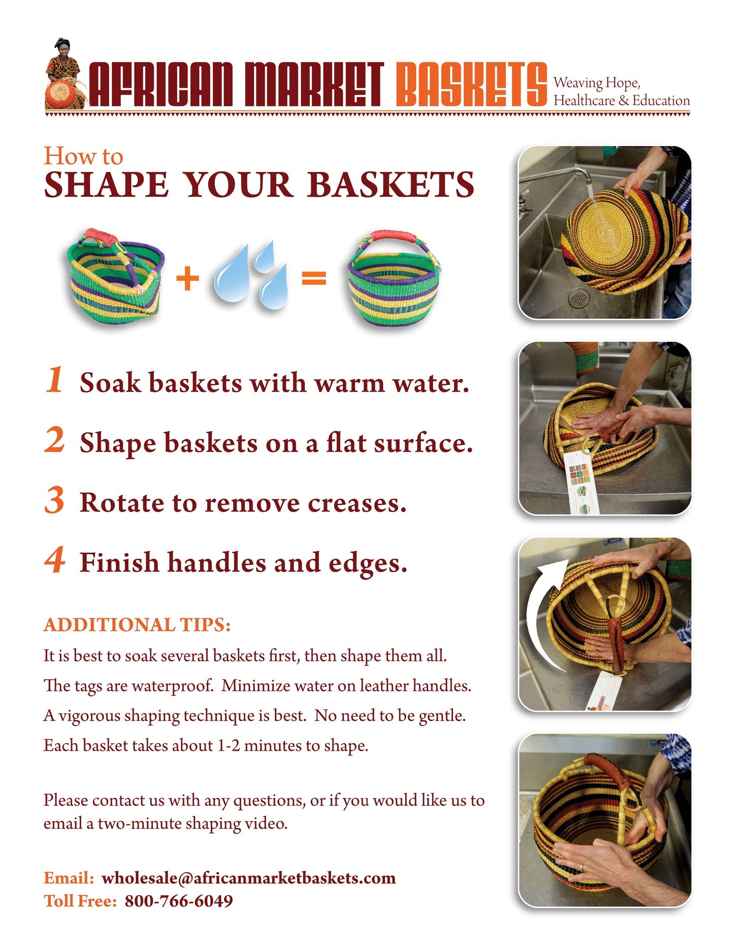 Bolga Basket, XL 17"-20"^