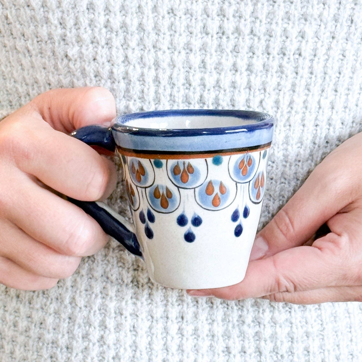Hand-Painted Ceramic Espresso Cup