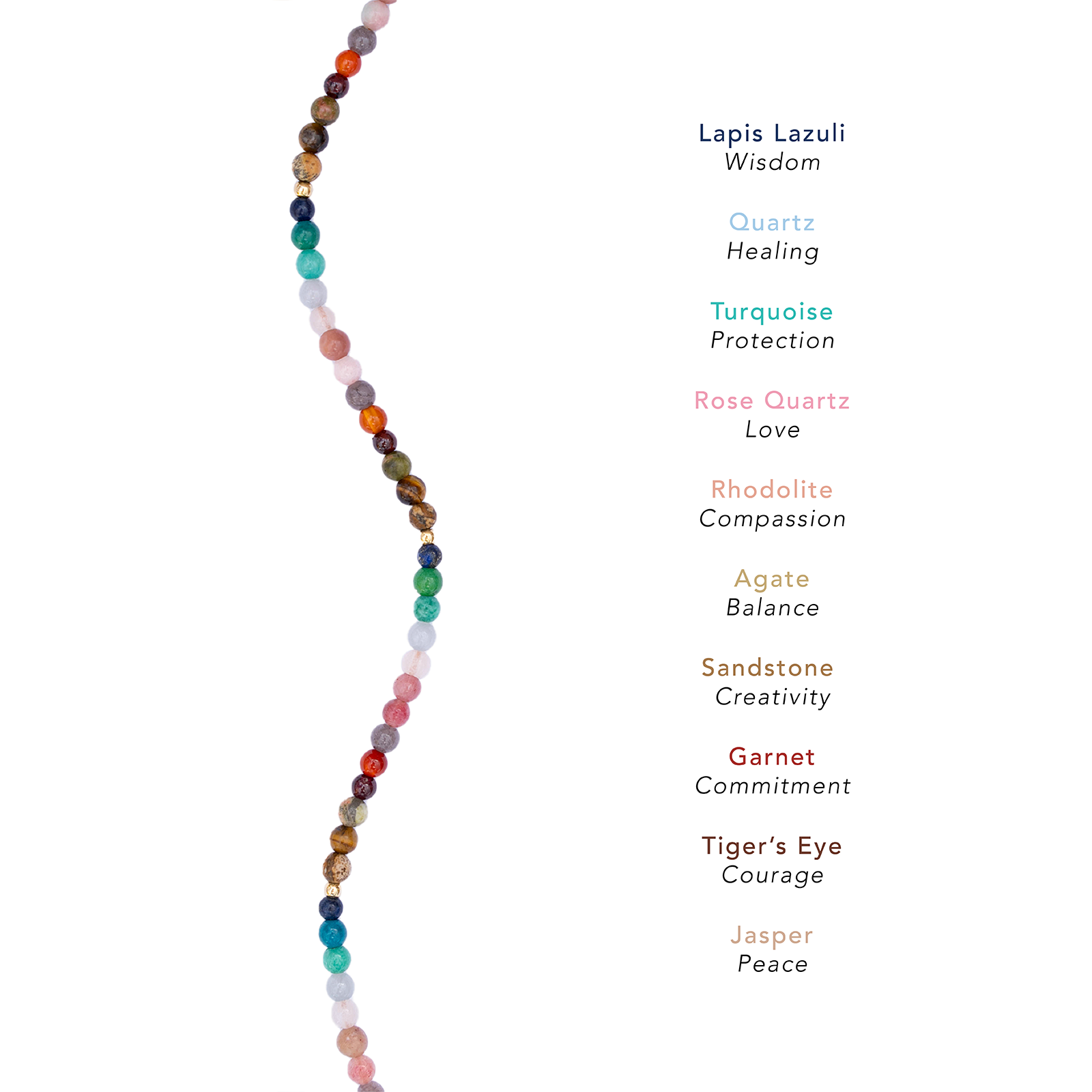 "Master Healer" Semi-Precious Stone Necklace