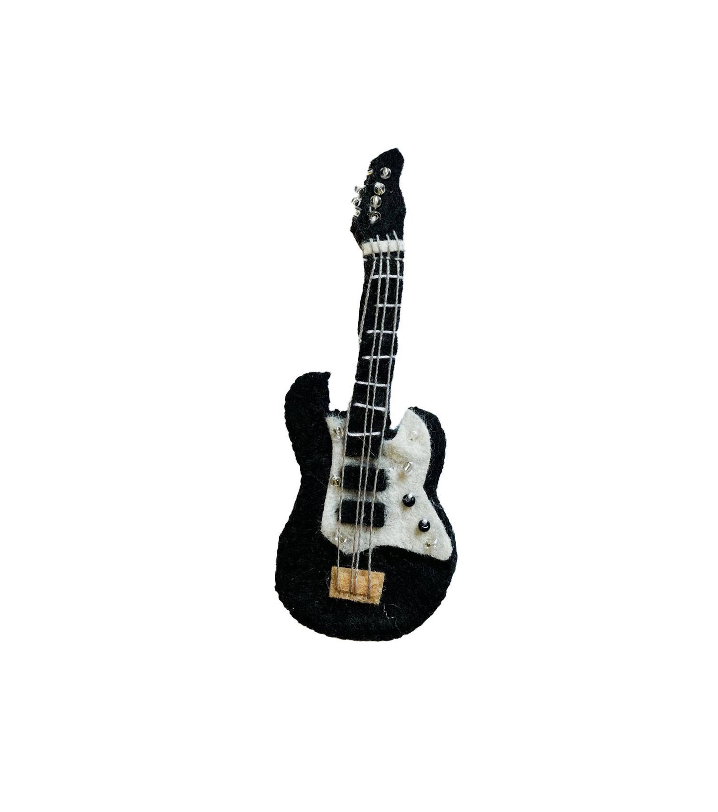 Black Electric Guitar Ornament