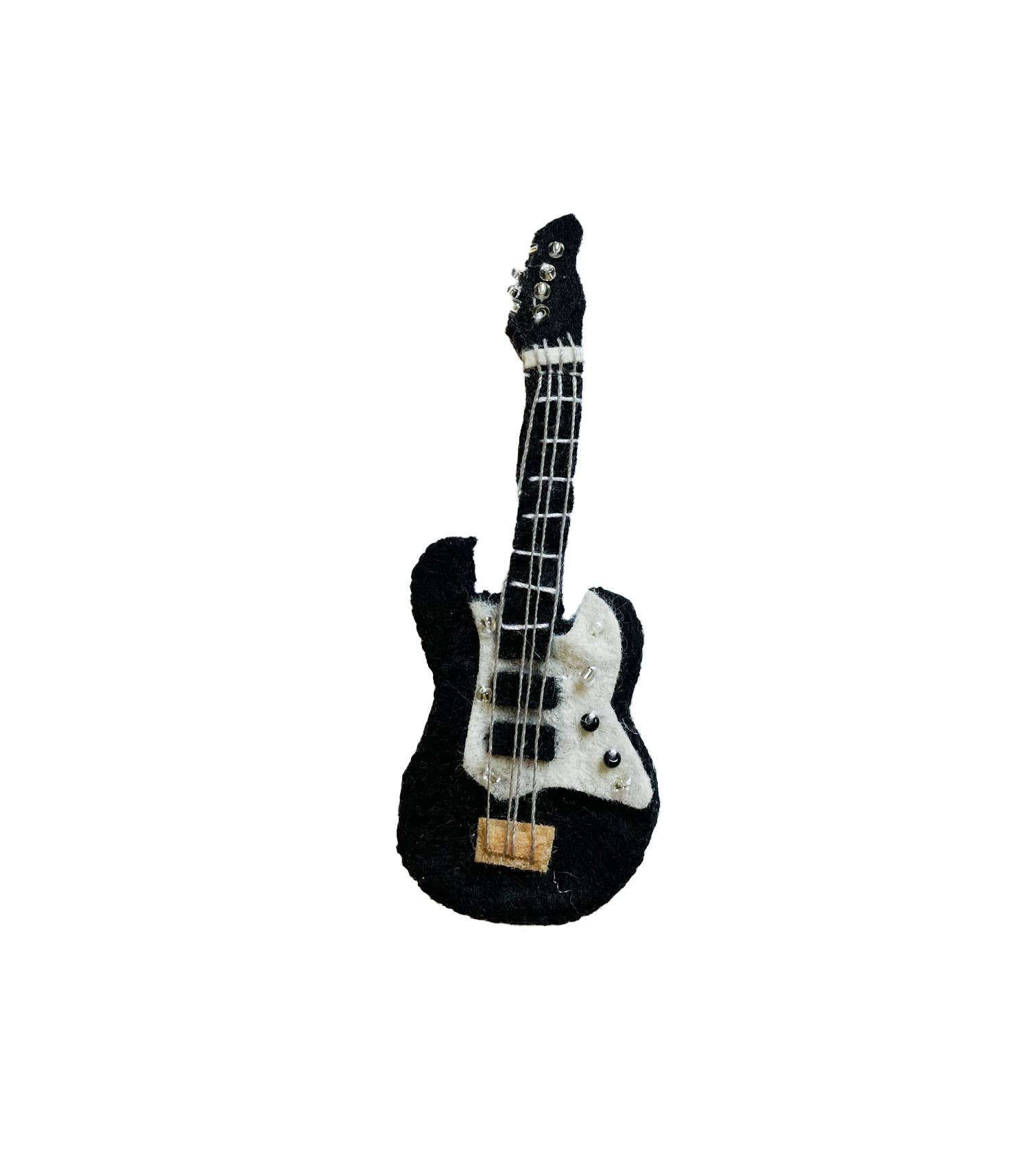 Black Electric Guitar Ornament