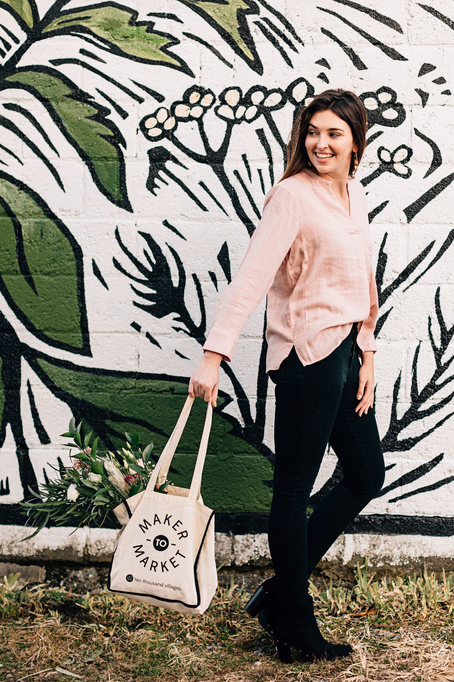 Maker To Market Organic Cotton Reusable Bag