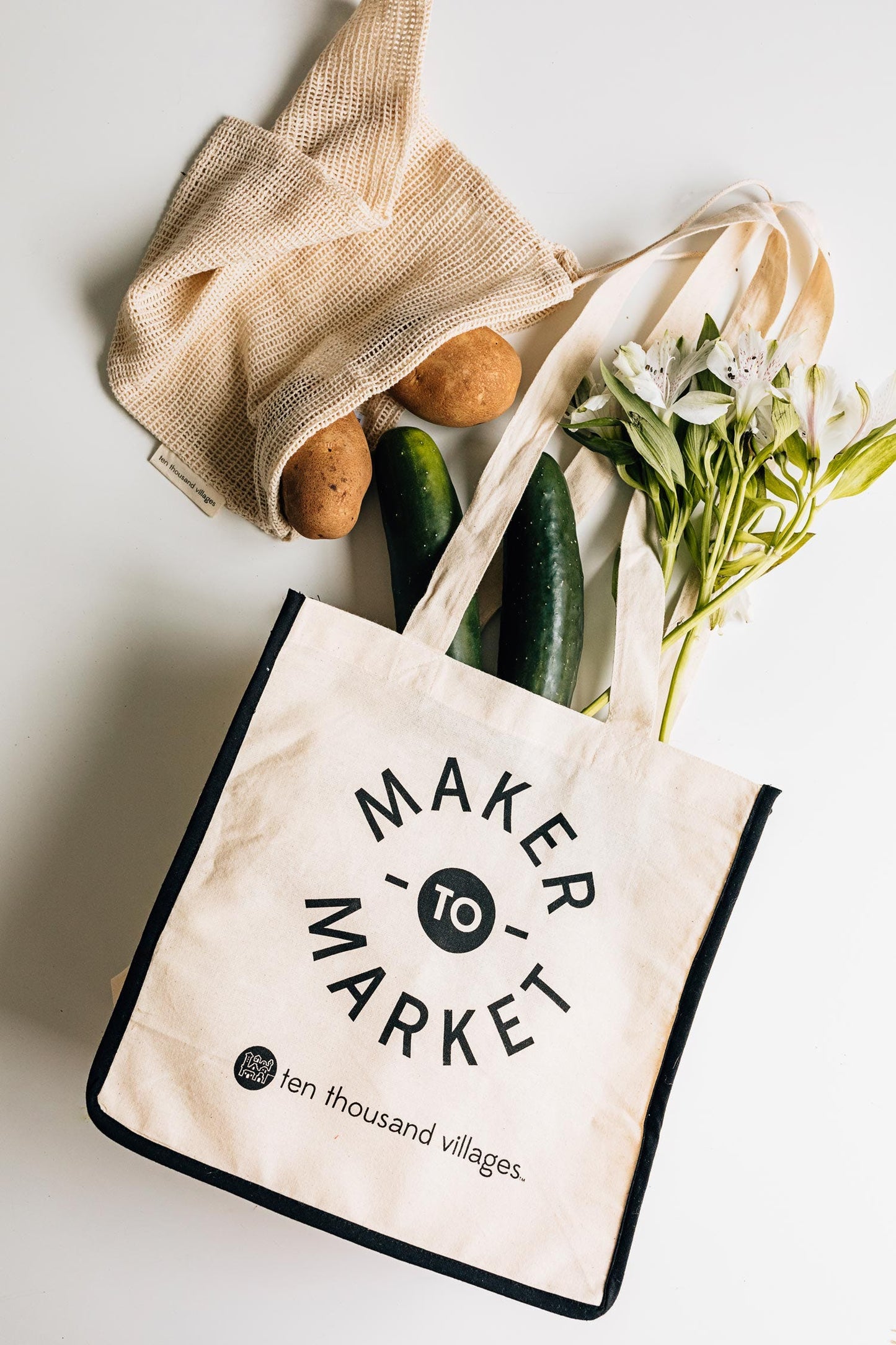 Maker To Market Organic Cotton Reusable Bag