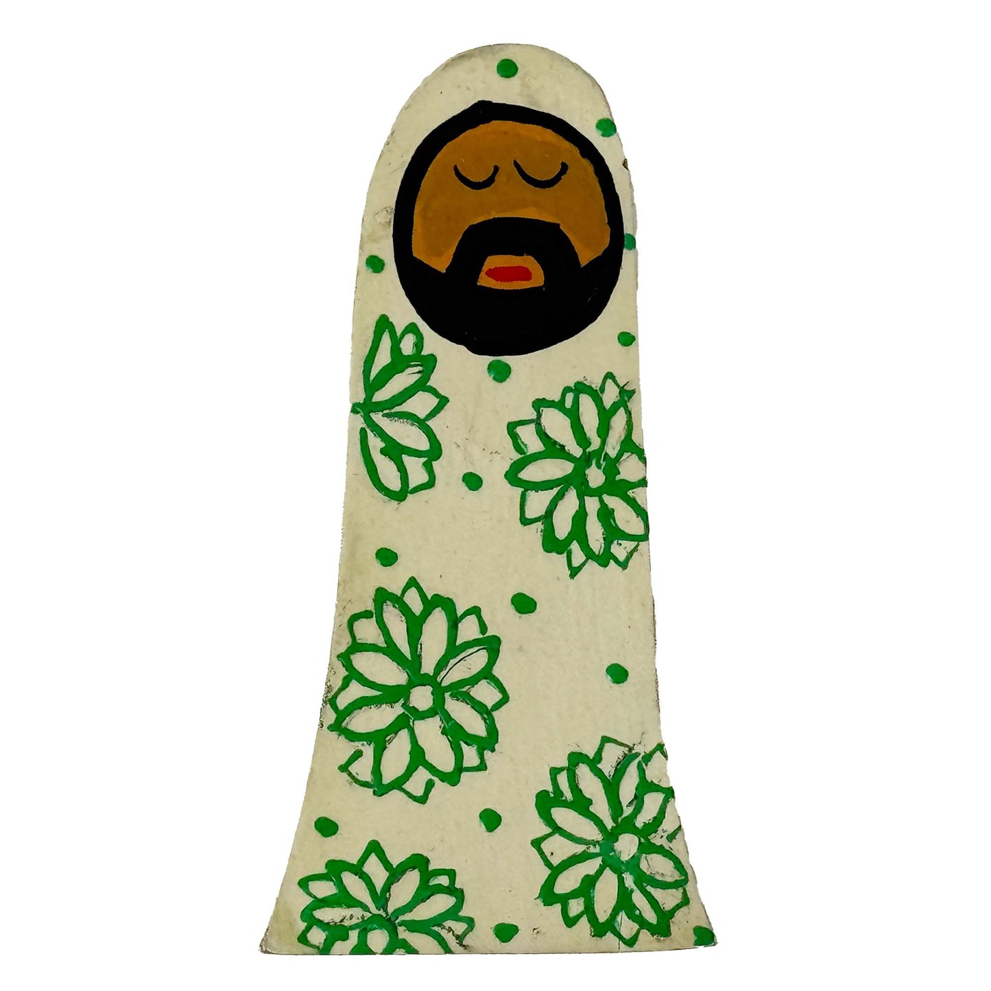 Handpainted Holy Family Mango Wood Nativity Set  (4 pieces)