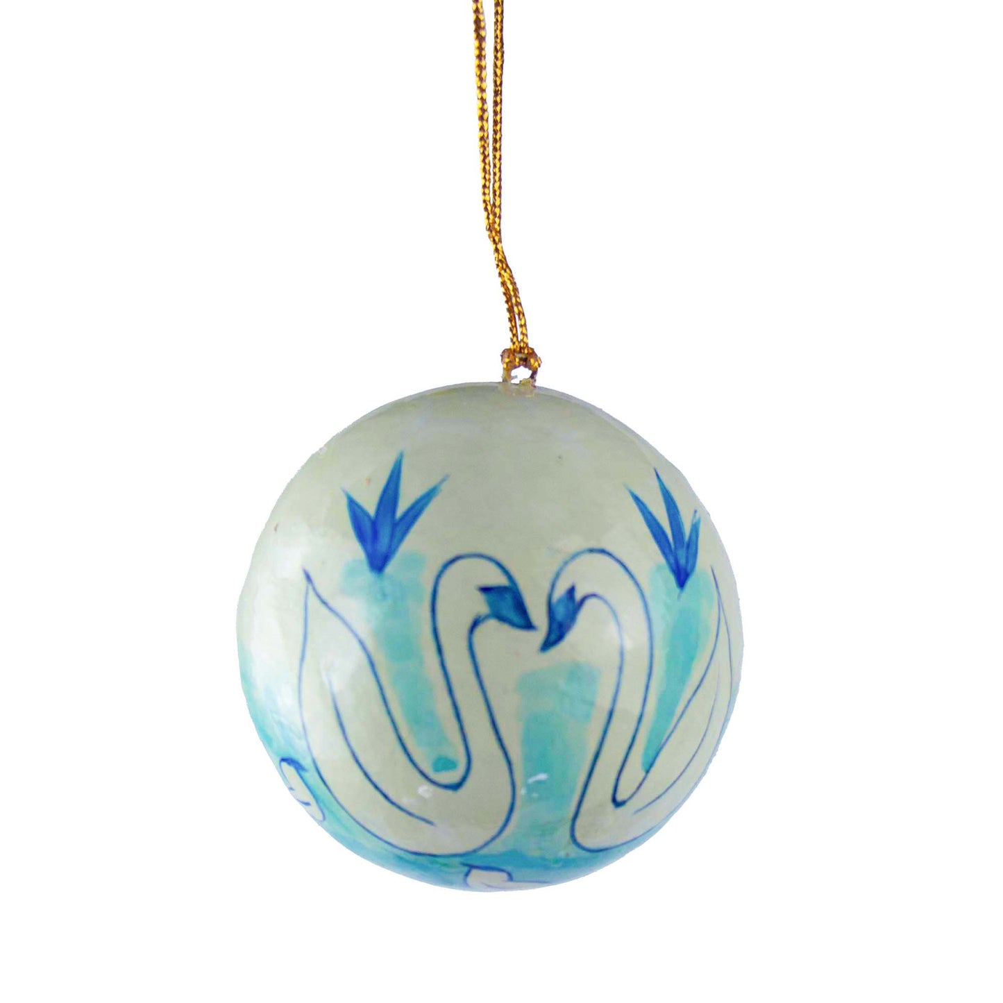 Swan Hand Painted Ornament