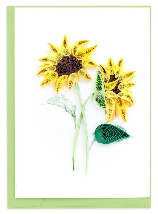 Quilled Gift Enclosure, "Sunflower Bouquet"