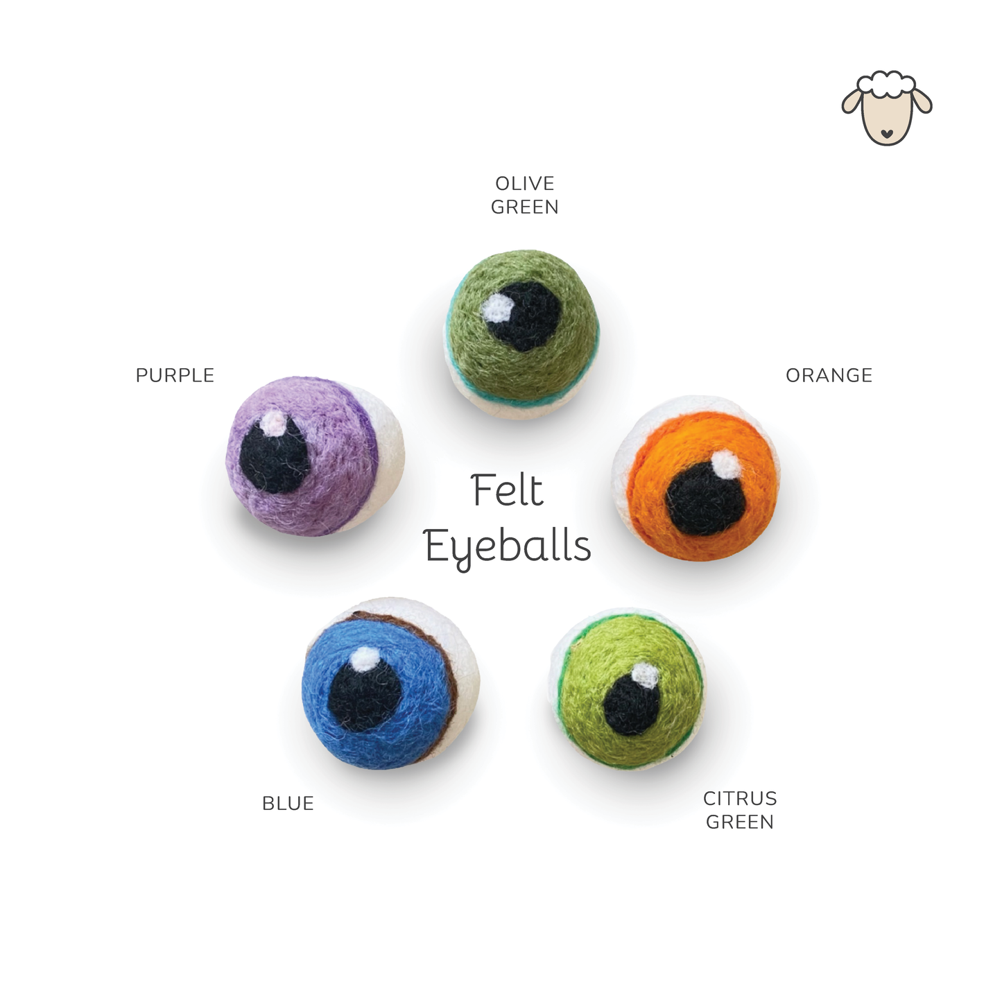 Felted Plant Eyeballs