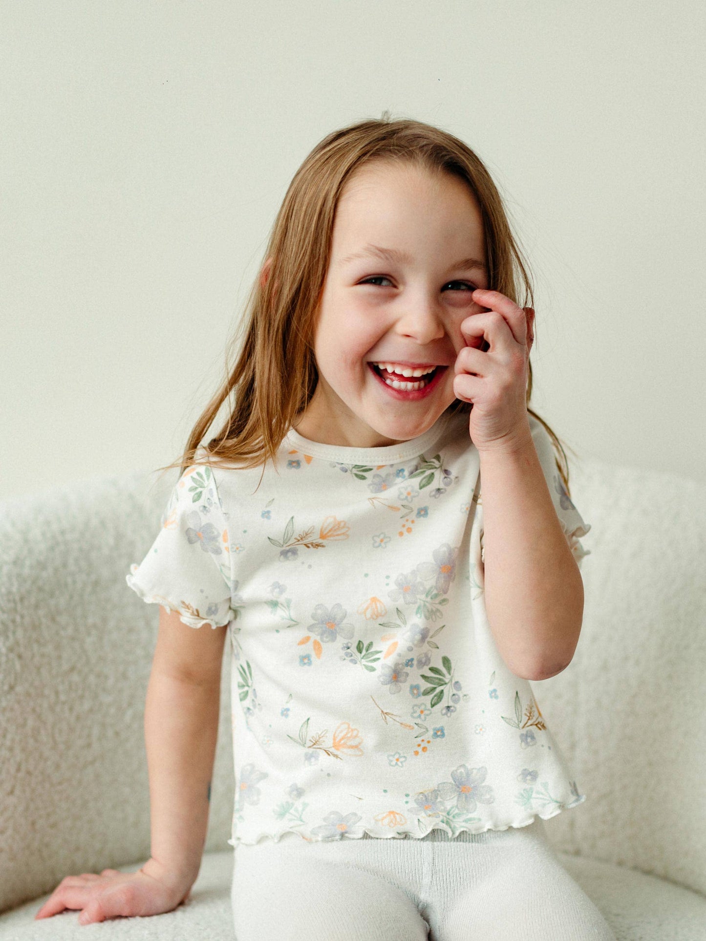 Organic Kids Tee, "Modern Daisy"