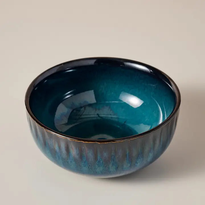 Bowl, Ceramic "Canh Drip Glaze"  Medium