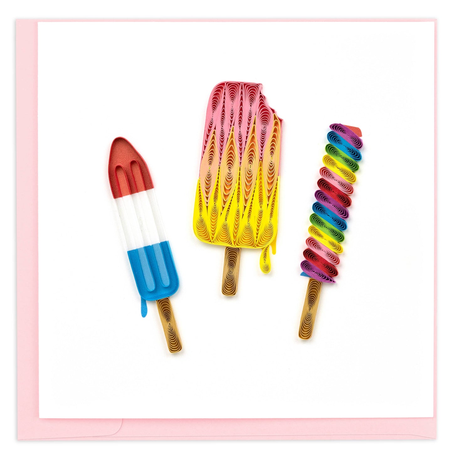 Quilled Greeting Card, "Summertime Treats"